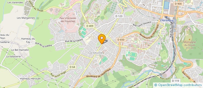 localisation de l'entreprise LA POSTELLERIE à CHERBOURG-EN-COTENTIN