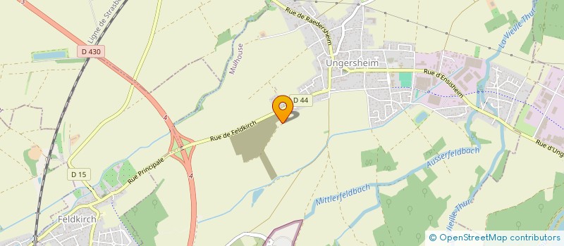localisation de l'entreprise LA POTASSINE à UNGERSHEIM