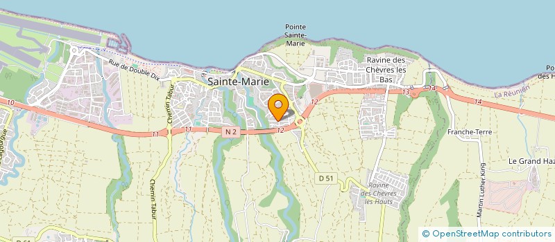 localisation de l'entreprise LA POTEE OSE à SAINTE-MARIE