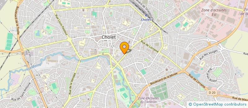 localisation de l'entreprise LA POTERIE à CHOLET