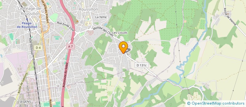 localisation de l'entreprise LA POTERIE  ROUSSILLON