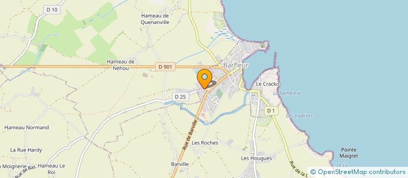 localisation de l'entreprise LA POTERIE DE BARFLEUR  BARFLEUR