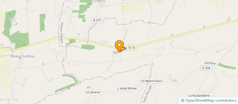 localisation de l'entreprise LA POTERIE GIE à TESSY-BOCAGE