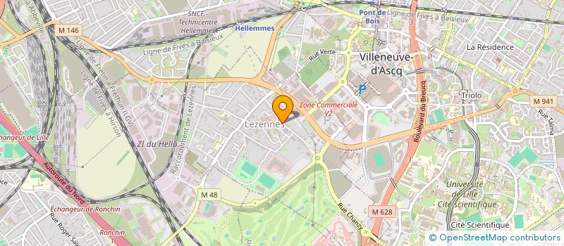 localisation de l'entreprise LA POTERNE  LILLE