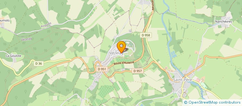 localisation de l'entreprise LA POTERNE à VEZELAY