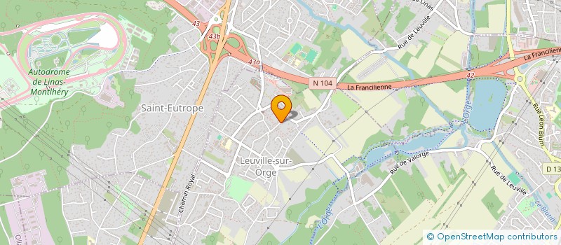 localisation de l'entreprise LA POTERNE  LEUVILLE-SUR-ORGE