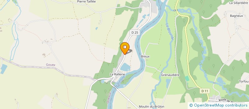 localisation de l'entreprise LA POTIERE TRAITEUR  PERSAC