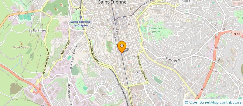 localisation de l'entreprise LA POTINIERE TRAITEUR  SAINT-ETIENNE