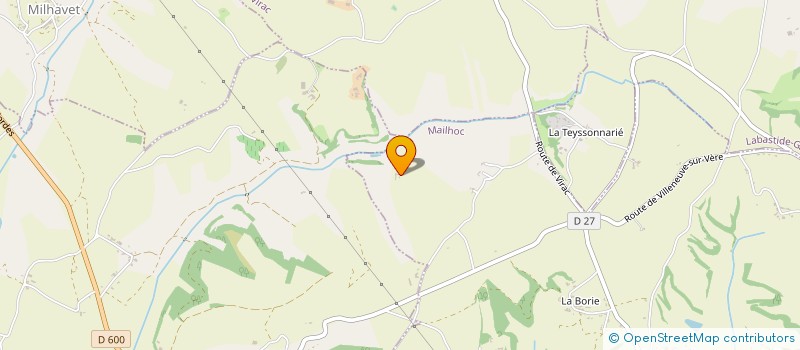localisation de l'entreprise LA POUDIE  MAILHOC