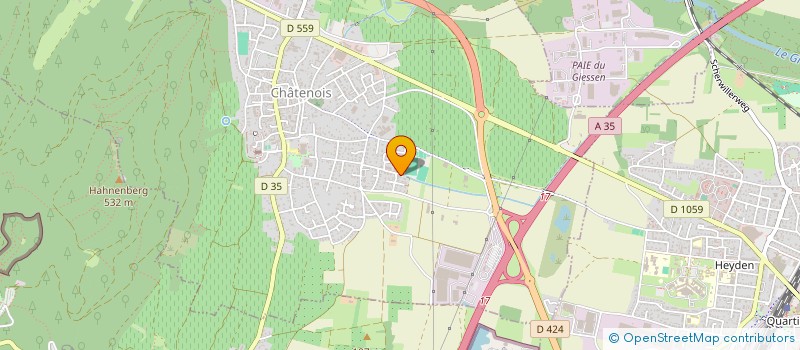 localisation de l'entreprise LA POUDRIERE  CHATENOIS