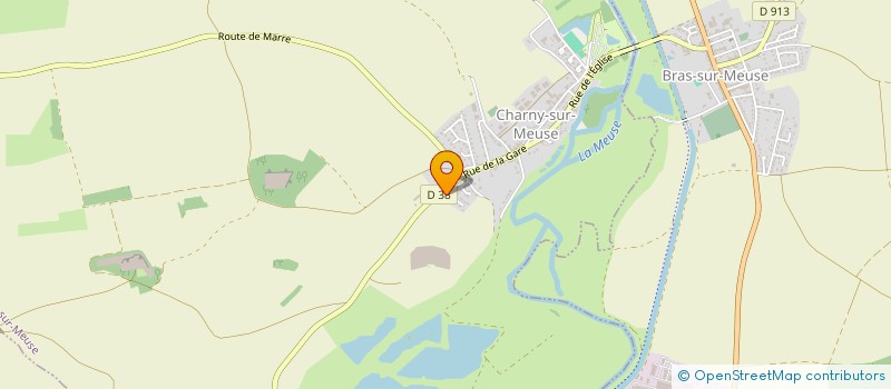 localisation de l'entreprise LA POUDRIERE LTD à CHARNY-SUR-MEUSE