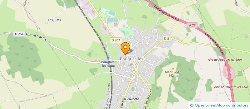 localisation de l'entreprise LA POUGATINE à POUGUES-LES-EAUX