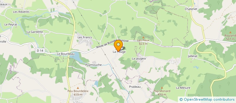 localisation de l'entreprise LA POUGE MAROUZEAU à NAILLAT