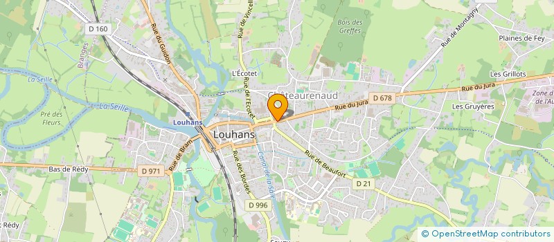 localisation de l'entreprise LA POULARDE DE LOUHANS à LOUHANS