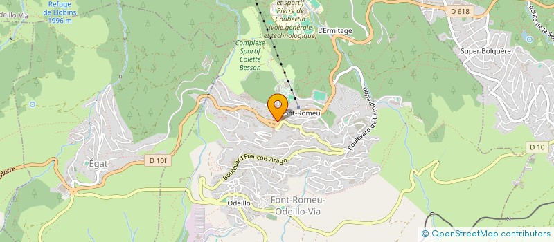 localisation de l'entreprise LA POULE AU POT à FONT-ROMEU-ODEILLO-VIA