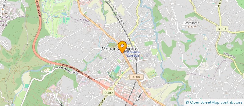 localisation de l'entreprise LA POULE AUX JEUX D'OR à MOUANS-SARTOUX