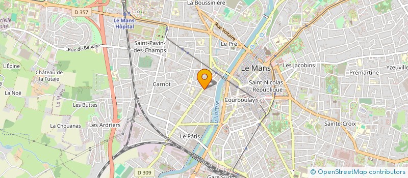 localisation de l'entreprise LA POULE COURTE DE GASPARD  LE MANS