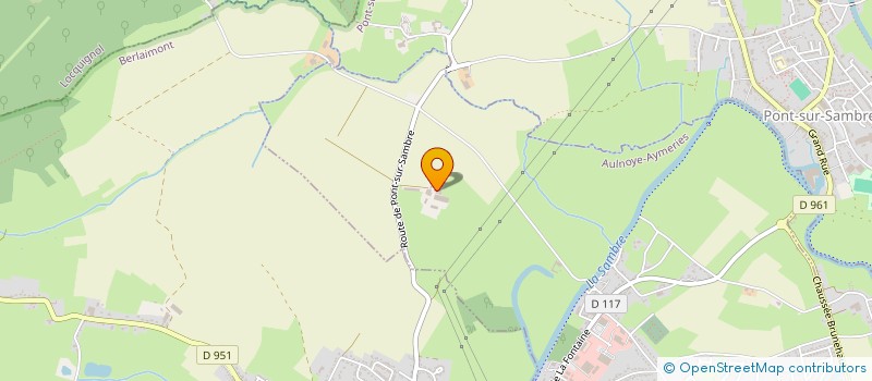 localisation de l'entreprise LA POULE D'HURTEBISE  AULNOYE-AYMERIES