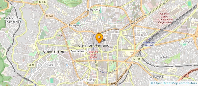 localisation de l'entreprise LA POULE QUI POND  CLERMONT-FERRAND