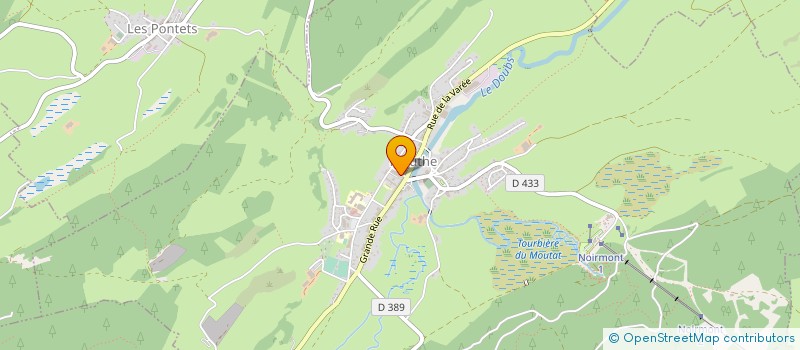 localisation de l'entreprise LA POULE ROUSSE  MOUTHE