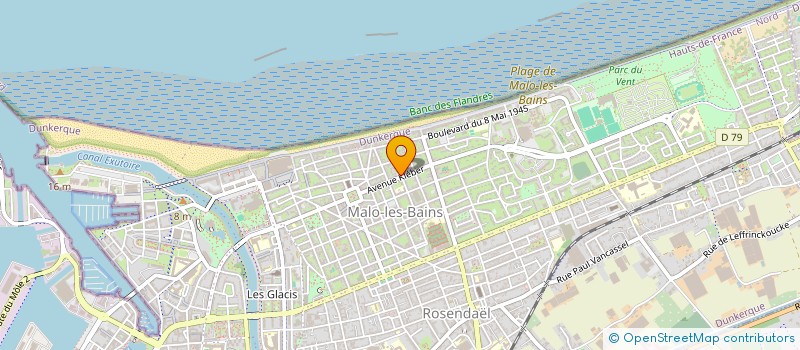 localisation de l'entreprise LA POULGA à DUNKERQUE