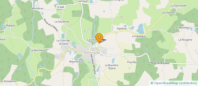 localisation de l'entreprise LA POUMEROULIE  DOURNAZAC