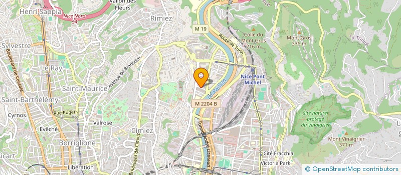 localisation de l'entreprise LA POUOST  NICE