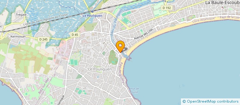 localisation de l'entreprise LA POUPEE BRETONNE  LE POULIGUEN