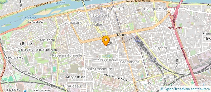 localisation de l'entreprise LA POUPONNIERE à TOURS