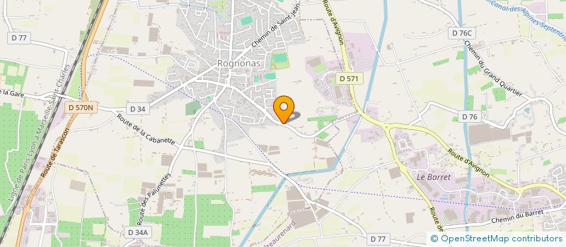 localisation de l'entreprise LA POUPOUNETTO à ROGNONAS