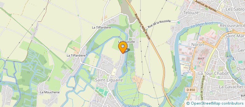 localisation de l'entreprise LA POURVOIRIE à NIORT