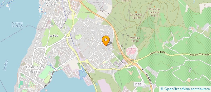 localisation de l'entreprise LA POUSSANIERE  BALARUC-LES-BAINS