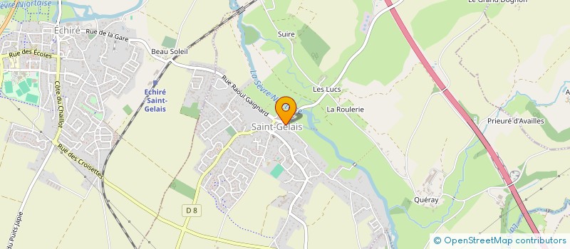 localisation de l'entreprise LA POUSSINIERE  SAINT-GELAIS