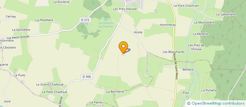 localisation de l'entreprise LA POUSSINIERE à SAINT-MARD-DE-RENO