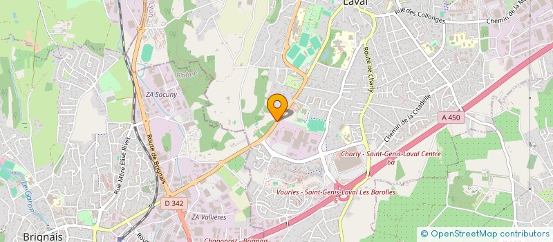 localisation de l'entreprise LA POUSTERLE  SAINT-GENIS-LAVAL