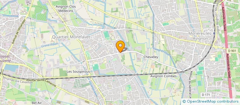 localisation de l'entreprise LA POUSTERLE  AVIGNON