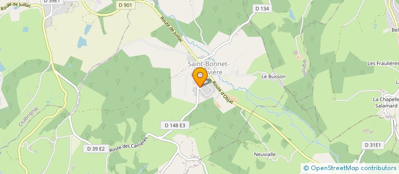 localisation de l'entreprise LA POUTINE DES HIBOUX  SAINT-BONNET-LA-RIVIERE