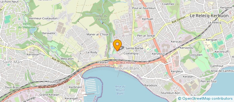 localisation de l'entreprise LA POUTOUILLE  LE RELECQ-KERHUON