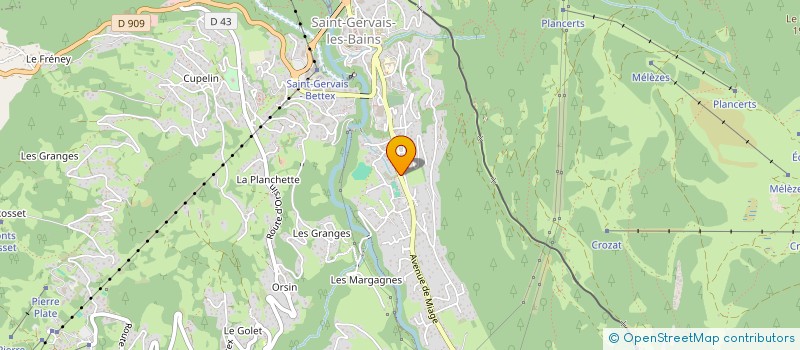 localisation de l'entreprise LA POYA à SAINT-GERVAIS-LES-BAINS