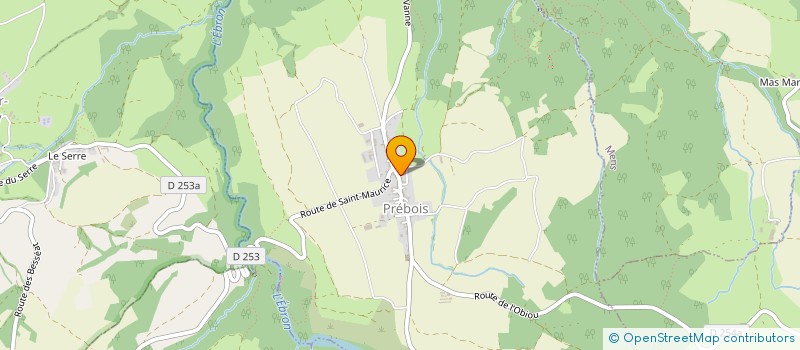 localisation de l'entreprise LA PRABOUISSOUNE  PREBOIS
