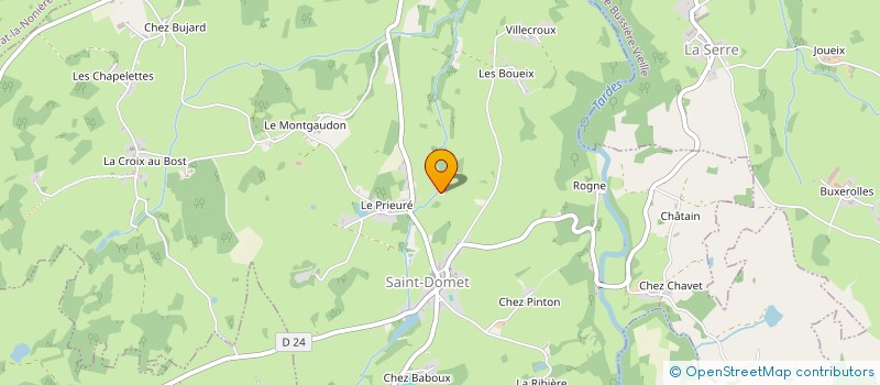 localisation de l'entreprise LA PRADE à CHAMPAGNAT