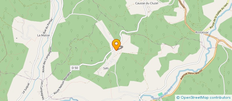 localisation de l'entreprise LA PRADE  LABASTIDE-DU-VERT