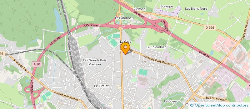localisation de l'entreprise LA PRADE à VIERZON