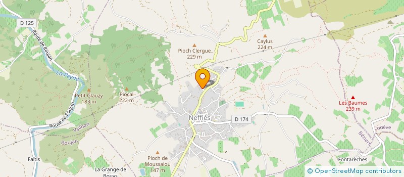 localisation de l'entreprise LA PRADE  NEFFIES