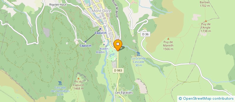 localisation de l'entreprise LA PRADE HAUTE  MONT-DORE