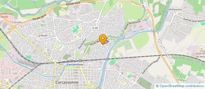 localisation de l'entreprise LA PRADE PIZZERIA à CARCASSONNE