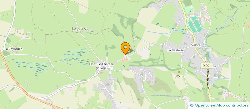 localisation de l'entreprise LA PRADERIE  ONET-LE-CHATEAU