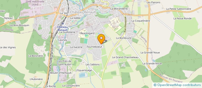 localisation de l'entreprise LA PRAIRIE  VILLEDOMER