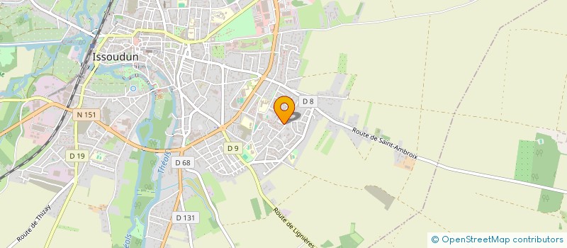localisation de l'entreprise LA PRAIRIE à ISSOUDUN