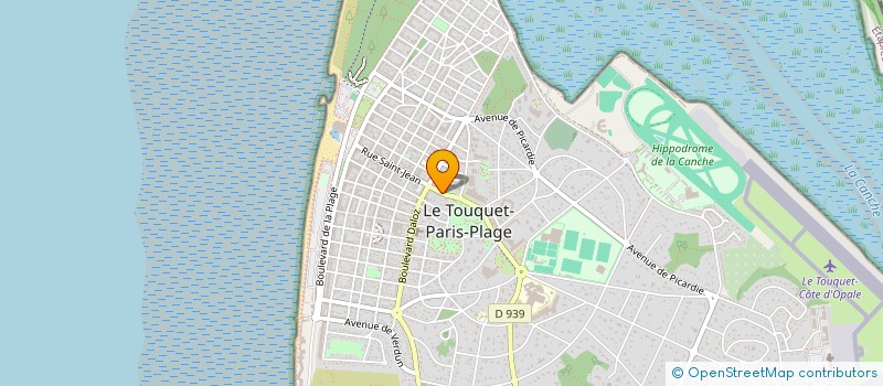 localisation de l'entreprise LA PRAIRIE à LE TOUQUET-PARIS-PLAGE